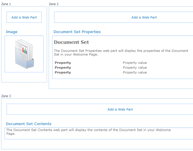 Docset Web Part Zones