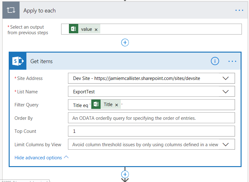 Upload & Update Excel Values to SharePoint List